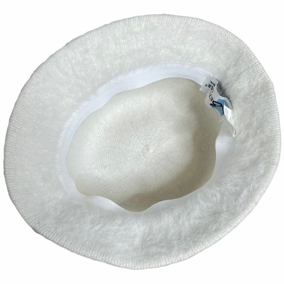 Vintage Betmar New York LL Cool J Style Angora Blend Off White Bucket Hat - Picture 7 of 9
